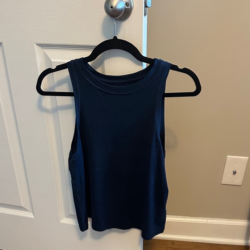 Athleta Navy Muscle Tee